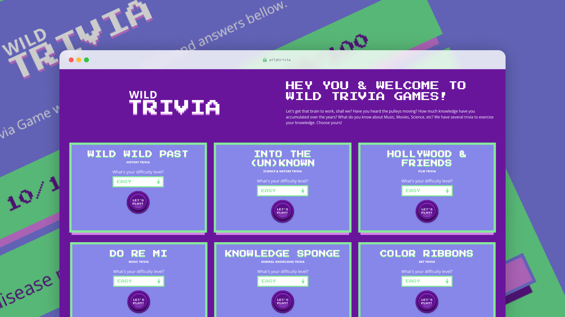 Wild Trivia game